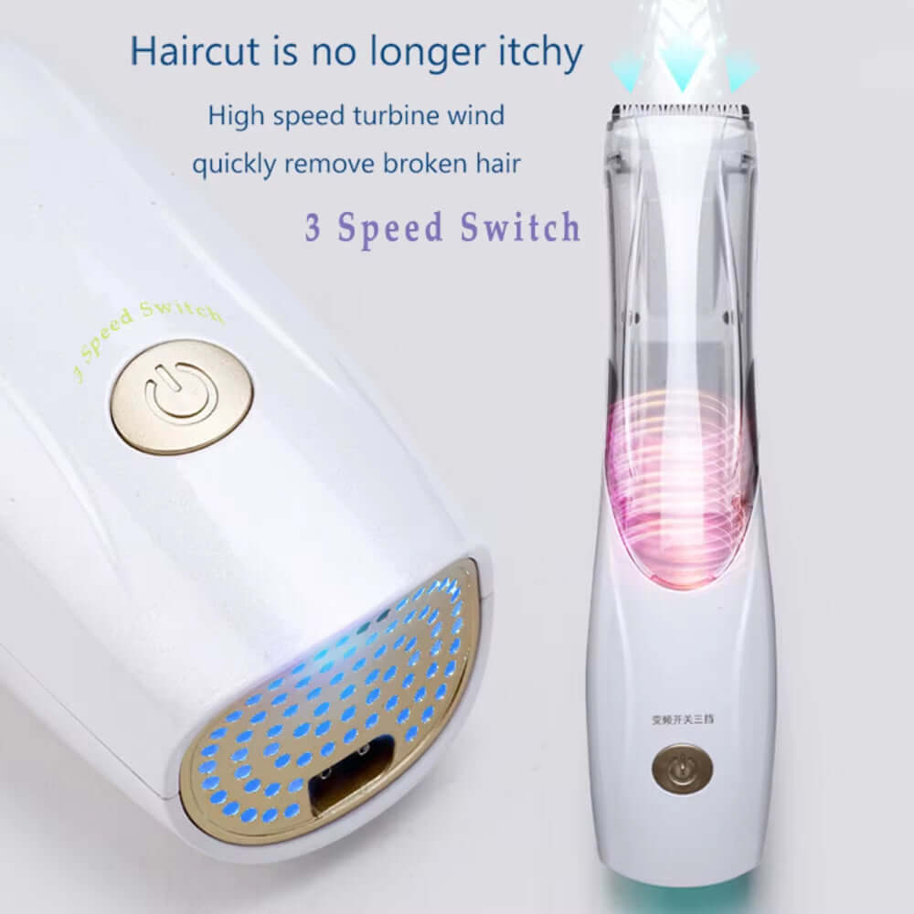 Pet Vacuum Hair Clipper with Suction USB Rechargeable Electric Dog Cat Hair Trimmer Low Noise Pet Hair Remover Grooming Tool