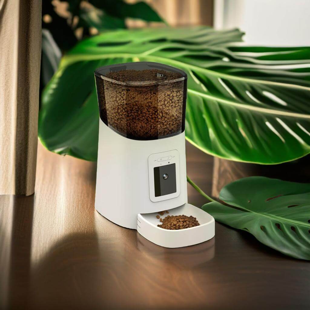 Distributeur Intelligent 6 L avec Pasti Automatiques, Caméra HD et Minuteur – Idéal pour Chiens et Chats, Croquettes Sèches