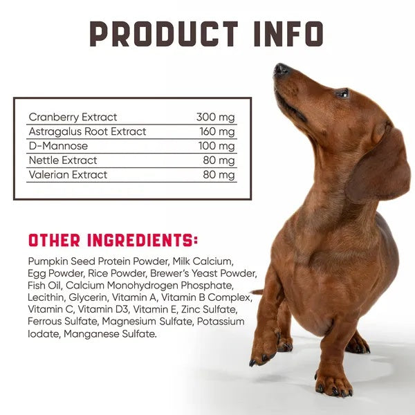 180 Cranberry Chews Dog Cranberry Supplement Natural Aid