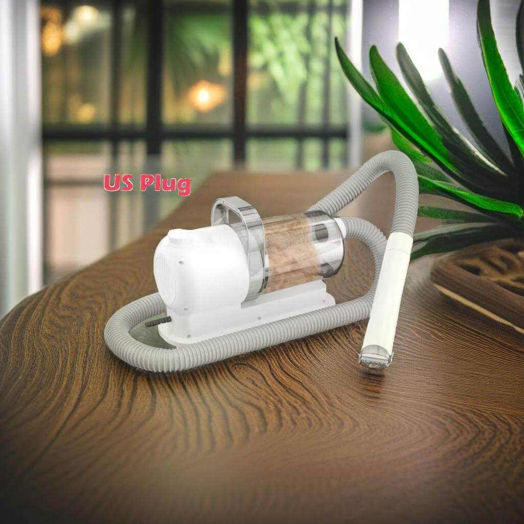 Kit d'aspirateur silencieux pour toilettage de chiens avec réservoir de 2,5 L, brosse professionnelle, élimination optimale des poils