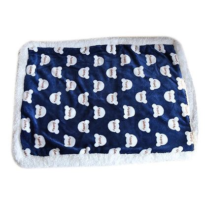 Thick Lamb Fleece Pet Dog Blanket Soft Flannel Cat And Dog Cushion To Keep Warm Cat And Dog Sleeping Blanket Winter Pet Cushion
