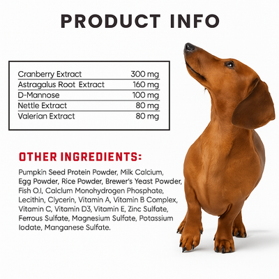 180 Cranberry Chews Dog Cranberry Supplement Natural Aid