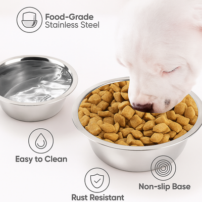 Pet Pots, Customized Stainless Steel Processing Tanks, Dog Bowls,bowls, Grain Feeding Bowls, Pet Supplies, Dog Food