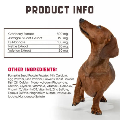 180 Cranberry Chews Dog Cranberry Supplement Natural Aid
